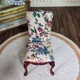 Load image into Gallery viewer, Bespaq Floral Upholstered Cabriole Parson's Side Chair Miniature