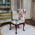 Load image into Gallery viewer, Bespaq Floral Upholstered Cabriole Parson's Side Chair Miniature