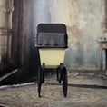 Load image into Gallery viewer, Heidi Ott Miniature Brass & Leather Baby Pram Victorian Dollhouse Carriage