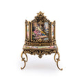 Load image into Gallery viewer, Antique Viennese Enamel and Gilt Bronze Miniature Secretary Desk, circa 1900