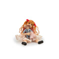 Load image into Gallery viewer, Bonnie Justice OOAK Seated Clay Girl Doll with her Toy Doll Signed 2005