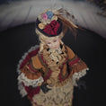 Load image into Gallery viewer, Artisan OOAK Victorian Lady Porcelain Doll in Couture Gown of Antique Silk & Lace