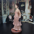 Load image into Gallery viewer, Hanna Kahl Hyland Rare Edwardian Style Carved Pear Wood Dollhouse Doll Lady on Platform