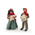 Load image into Gallery viewer, RARE Marcia Backstrom Signed Christmas Carolers Dolls Pair 1989 Early Clay Work
