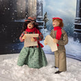 Load image into Gallery viewer, RARE Marcia Backstrom Signed Christmas Carolers Dolls Pair 1989 Early Clay Work