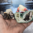Load image into Gallery viewer, RARE Marcia Backstrom Signed Christmas Carolers Dolls Pair 1989 Early Clay Work