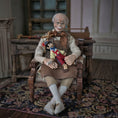 Load image into Gallery viewer, Geppetto and Pinocchio Puppet OOAK Clay Dollhouse Doll Figures 1:12 Scale