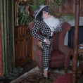 Load image into Gallery viewer, Mature Society Lady Dollhouse Doll With Faux Fox Stole & Eyelashes Artisan Clay Figure