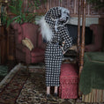 Load image into Gallery viewer, Mature Society Lady Dollhouse Doll With Faux Fox Stole & Eyelashes Artisan Clay Figure