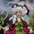 Load image into Gallery viewer, Tish Tierney IGMA OOAK La Peep Porcelain Doll with her Sheep and Crook 1:12 Scale