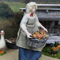 Load image into Gallery viewer, OOAK English Tired Victorian Servant Lady Doll Porcelain Weighted 1:12 Dollhouse