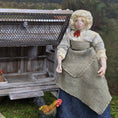 Load image into Gallery viewer, OOAK English Tired Victorian Servant Lady Doll Porcelain Weighted 1:12 Dollhouse