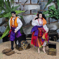 Load image into Gallery viewer, Tish Tierney Bohemian Pirate or Gypsy Man Porcelain Character Dollhouse Doll 1:12