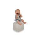 Load image into Gallery viewer, Messy Toddler Baby Boy Eating Realistic Clay Miniature Doll with Bib OOAK