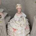 Load image into Gallery viewer, RESERVED SUSAN Victorian Lady Dollhouse Doll in Ivory Lace & Blush Silk