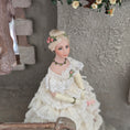 Load image into Gallery viewer, RESERVED SUSAN Victorian Lady Dollhouse Doll in Ivory Lace & Blush Silk