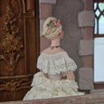 Load image into Gallery viewer, RESERVED SUSAN Victorian Lady Dollhouse Doll in Ivory Lace & Blush Silk