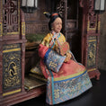 Load image into Gallery viewer, OOAK Qing Dynasty Inspired Chinese Empress Dowager Seated Dollhouse Doll