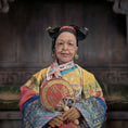 Load image into Gallery viewer, OOAK Qing Dynasty Inspired Chinese Empress Dowager Seated Dollhouse Doll
