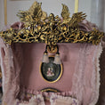 Load image into Gallery viewer, Aurea of Spain Rococo Pink & Gilt Half-Tester Canopy Bed with Painted Panels