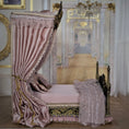 Load image into Gallery viewer, Aurea of Spain Rococo Pink & Gilt Half-Tester Canopy Bed with Painted Panels