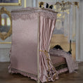 Load image into Gallery viewer, Aurea of Spain Rococo Pink & Gilt Half-Tester Canopy Bed with Painted Panels