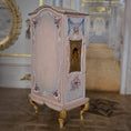Load image into Gallery viewer, Milun Mini Furniture 24k Gold Rococo Wardrobe Armoire with Amber Inlays Poland