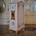 Load image into Gallery viewer, Milun Mini Furniture 24k Gold Rococo Wardrobe Armoire with Amber Inlays Poland