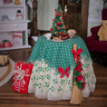 Load image into Gallery viewer, Decorative Christmas scene with a small table, tree, and gift box on a wooden floor.