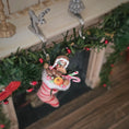 Load image into Gallery viewer, miniature dollhouse stocking hanging on mantel