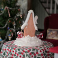 Load image into Gallery viewer, Candy cane gingerbread house, back view