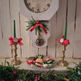 Load image into Gallery viewer, miniature dollhouse cookies on platter on fireplace mantel