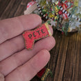 Load image into Gallery viewer, close up of vintage dollhouse Pete Christmas stocking
