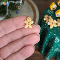 Load image into Gallery viewer, miniature gingerbread man cookie in hand