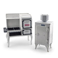Load image into Gallery viewer, Retro Metal 1920s Roper Range Stove & GE Monitor Top Refrigerator Set