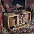 Load image into Gallery viewer, Cristina Noriega Art Deco Burl Wood Sideboard Cabinet Dollhouse Miniature