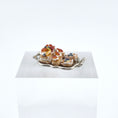 Load image into Gallery viewer, miniature pastries on a silver tray with a white background