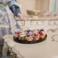 Load image into Gallery viewer, miniature pastries on platter, close up