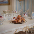 Load image into Gallery viewer, Miniature pastries on wooden serving board, on a table
