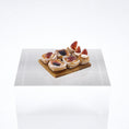 Load image into Gallery viewer, Artisan Miniature Dollhouse Shay Aaron Israel Realistic Pastries on Square Wooden Serving Board