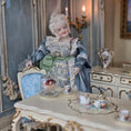 Load image into Gallery viewer, miniature doll with dessert in fancy dining room