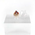 Load image into Gallery viewer, Small dessert with a clear cover on a white background