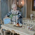 Load image into Gallery viewer, coffee & cupcake serving board, on table with doll