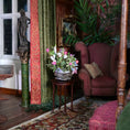Load image into Gallery viewer, Carol Wagner Mixed Artisan Floral Arrangement in Pewter Planter