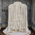 Load image into Gallery viewer, June Clinkscales Custom Blue Hand-Painted Rococo Baby Crib with Silk Canopy 2014
