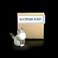 Load image into Gallery viewer, OOAK Miniature Scottish Fold Cat Figure with Original Box