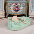 Load image into Gallery viewer, Rare Catherine Muniere Miniature Baby Doll with Moses Basket