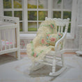 Load image into Gallery viewer, Miniature Crochet Baby Blanket & Pillow with Silk Ribbon Work