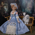 Load image into Gallery viewer, Vintage Miniature White Poodle Dog Figure Artisan Dollhouse Pet