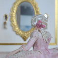 Load image into Gallery viewer, Lady Valentine Rococo Porcelain Doll with Pink Silk Panniers by Dana Burton